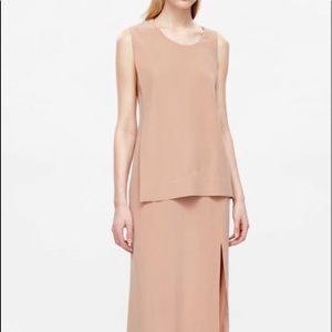 COS Long Layered Silk Dress